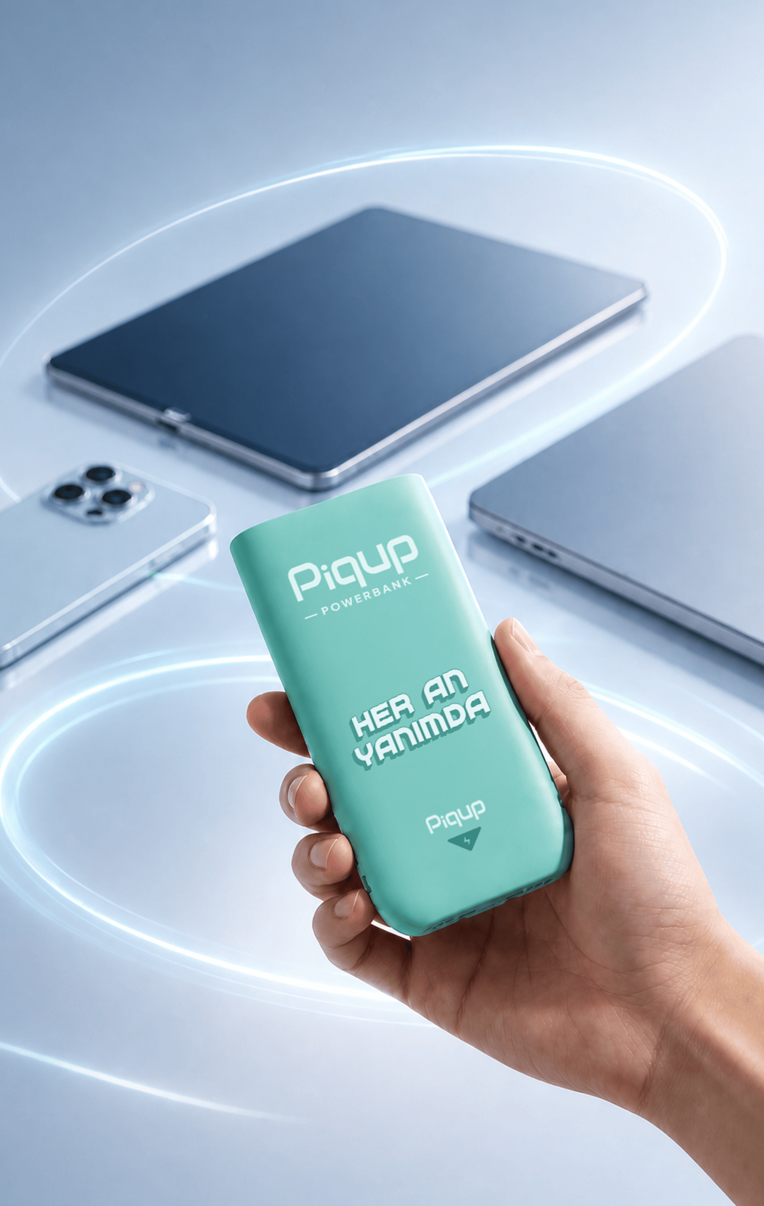 Kiralanabilir Powerbank - Tek Powerbank, Sonsuz Uyumluluk. - Akıllı telefonundan kulaklığına kadar tüm cihazların için tek ve güçlü bir enerji çözümü. | Piqup